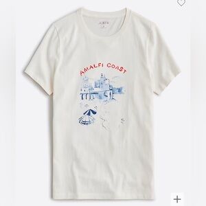 NWT J. Crew Amalfi Coast Graphic Tee Shirt XL